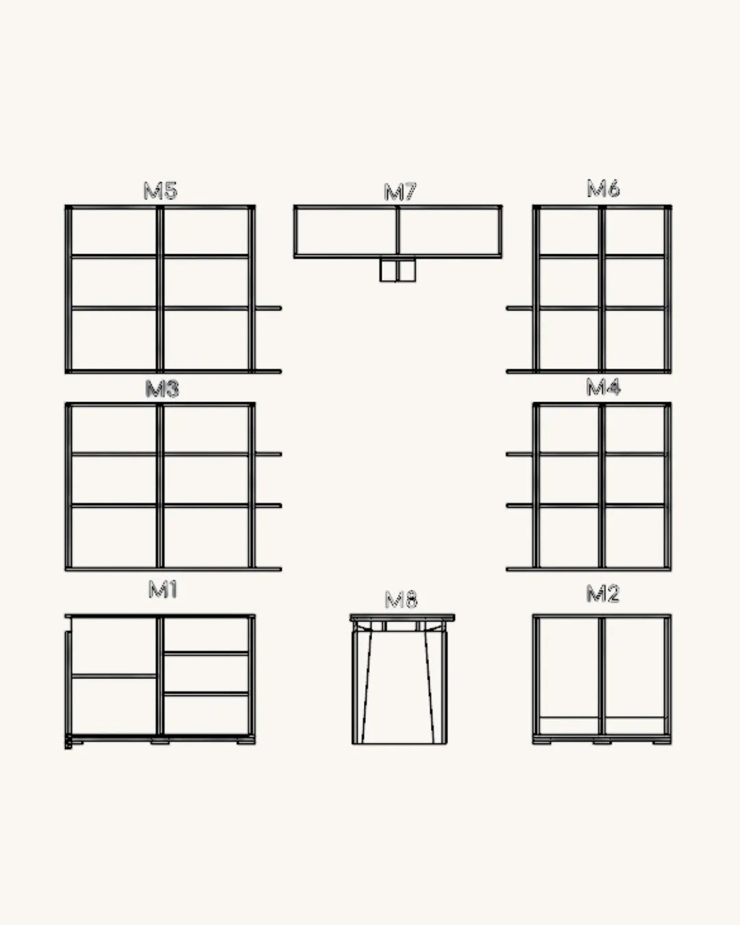 Librero Modular Leo
