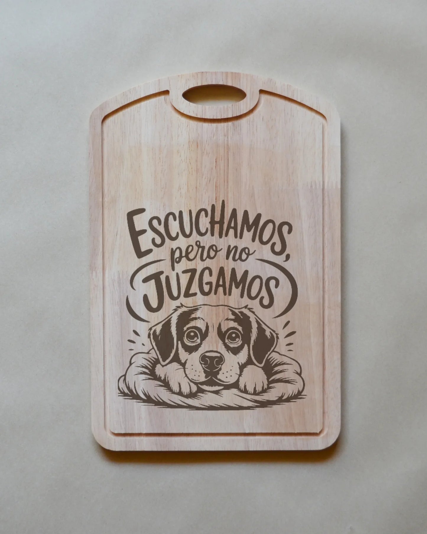 Tabla de madera con frases chilenas Curva