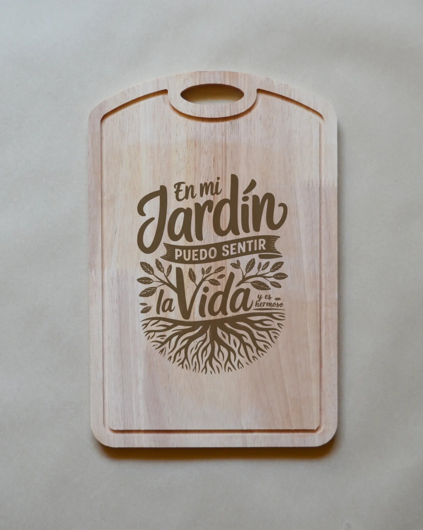 Tabla de madera con frases chilenas Curva