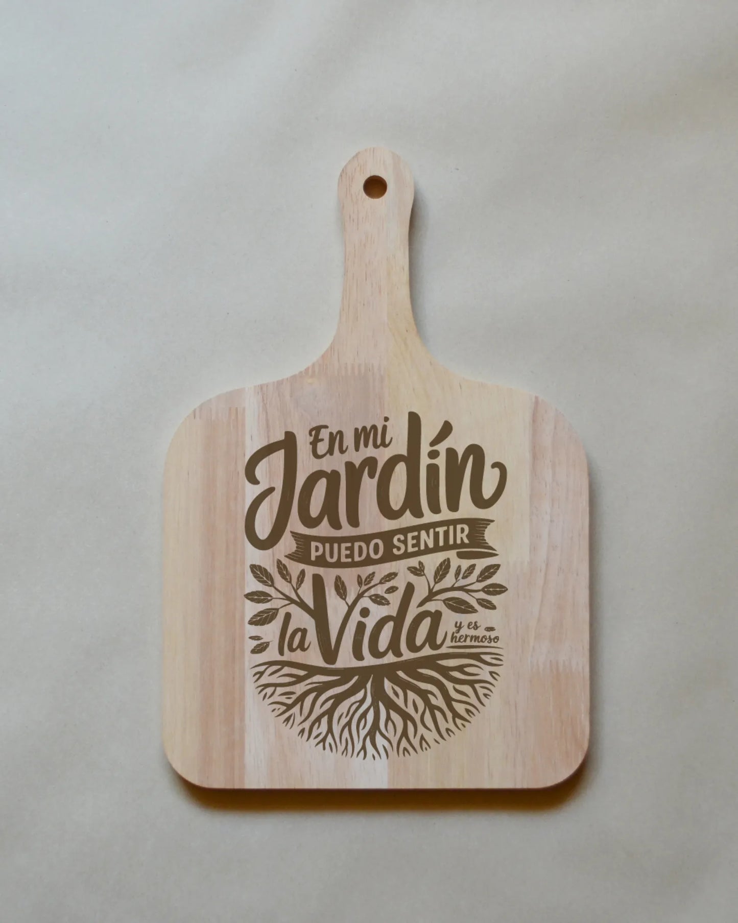 Tabla de madera con frases chilenas Cuadrada